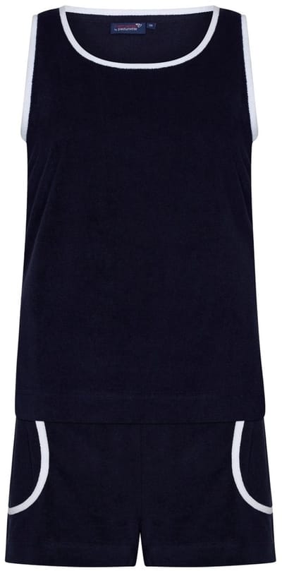 Dames Shortama Rebelle - Sporty - Badstof - Blauw - Maat 40