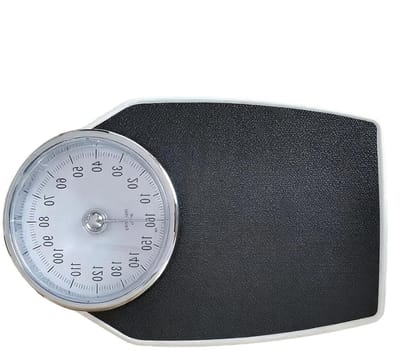 Mechanische Personenweegschaal - Badkamer Gewichtmeter - Lichaamsgewicht Meten - Robuust Sterkte Ontwerp - Tot 160kg - Zilver