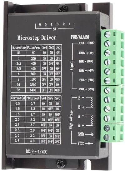 CNC Stepper Motor Driver TB6600 - 4A Single Axis Controller voor Nema 17 & 23 Motoren