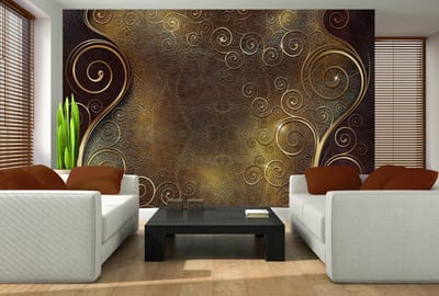 Abstract Pattern Swirls Photo Wallcovering