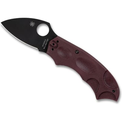 Spyderco Meerkat Lightweight Burgundy CTS PD1 Black Blade PE – Uniek Phantom Lock Design In Sprint Run Uitvoering