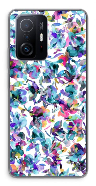 Case Company® - Hoesje geschikt voor Xiaomi 11T hoesje - Hibiscus Flowers - Soft Cover Telefoonhoesje - Bescherming aan alle Kanten en Schermrand