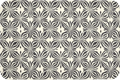 Badmat 90x60 cm - Antislip - Grafisch - Patroon - Zwart - Badmatten voor badkamer - Badkamermat - Douchemat - Badkamer mat