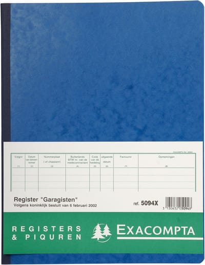 Exacompta Piqure 32x25 Garagisten 80 bl - Geassorteerd - 5094X