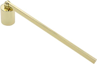 Kaarsenblusser Roestvrij Staal - Kaarshuls Lontafdekking - Veilig Kaarsen Doven - Controleert Verbranding - 19 x 2 cm - Goud