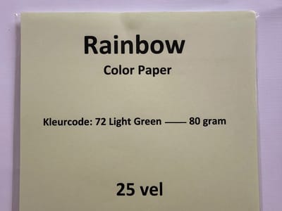 Rainbow Kl-72 licht groen 120 gram papier