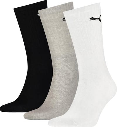Unisex sokken Puma SPORT CREW 3-PACK LICHTGEWICHT 90794003 maat 35-38 white