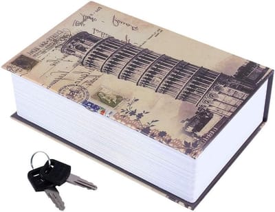 Verborgen Boek Veilige Kluis met Combinatieslot, Geldbox voor Waardevolle Spullen en Sleutels, Perfect voor Thuis of Op Reis
