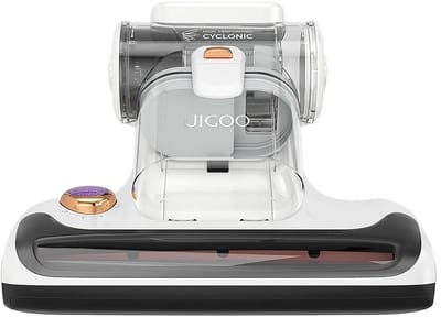Dual-Cup Smart - Anti-Mite Cleaner Bedstofzuiger - 700W - Huisstofmijt Sensor - UV-licht - 15KPa Zuigkracht - Ultrasone Tech - 99,99% Mijtenverwijdering - Wit