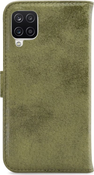 My Style Telefoonhoesje geschikt voor Samsung Galaxy A12 Hoesje | My Style Flex Wallet Bookcase Portemonnee | Pasjeshouder voor 3 Pasjes | Telefoonhoesje voor Pinpas / OV Kaart / Rijbewijs - Olive | Groen