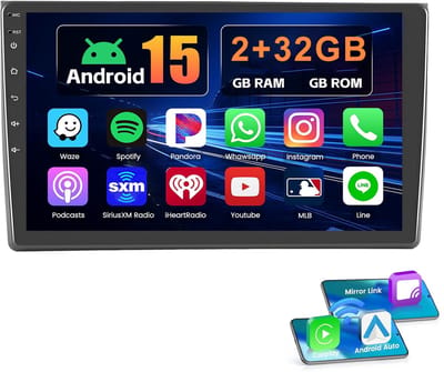 ESSGOO Autoradio met bluetooth Voor Audi A4 , S4 B6 B7, RS4, Seat Exeo - 9 Inch Touchscreen - Android 15 - 2+32GB - Apple Carplay & Android Auto - GPS, Wifi, SWC