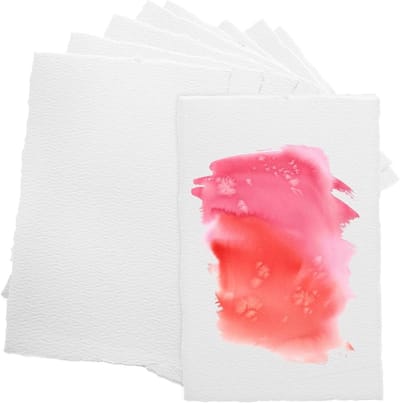 Watercolor Papier 25 Vellen 10 x 15 cm 300 g Koudgeperst Kunstpapier voor Schetsen, Schilderen en Aquarelkaarten