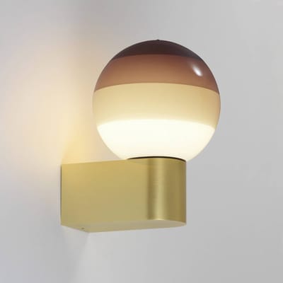 MARSET LED wandlamp Dipping Light A1, bruin/messing