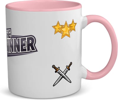 Akyol - games koffiemok - theemok - roze - Gamen - de echte gamers - cadeau voor ieamand die houdt van gamen - verjaardagscadeau - gift - geschenk - 350 ML inhoud