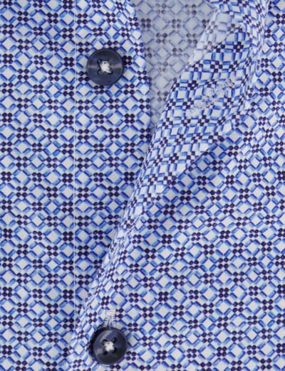 Ledub casual overhemd blauw