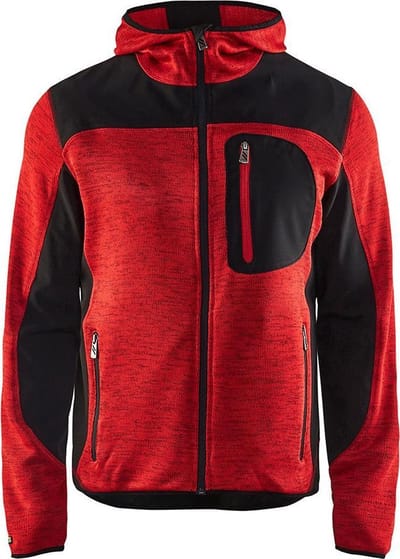 Blaklader Gebreid vest met softshell 4930-2117 - Mannen - Navy/Geel - L