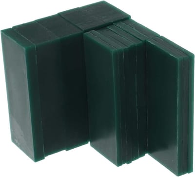 Gekleurde Carving Wax Vellen - Gereedschap Wax Sieraden Model - Sieraden Maken - Hittebestendig Materiaal - 9.30X3.70X0.40CM - Groen