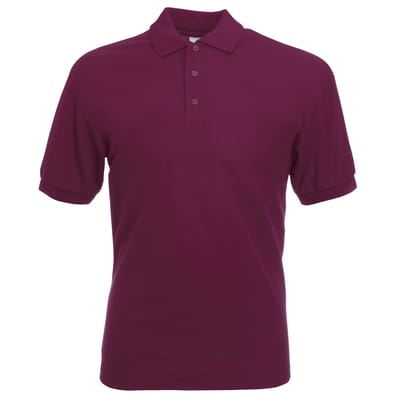 Fruit Of The Loom Heren 65/35 Pique Poloshirt Korte Mouwen (Bordeaux)