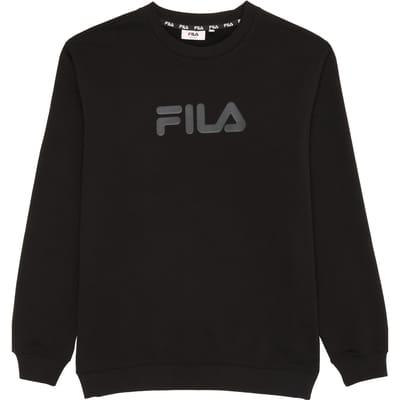 FILA Unisex Zanten Logo Crew Sweat Black Maat: XL | Sweaters Outlet | Unisex | Zwart