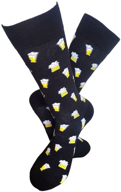 Lucky Day Socks - Grappige Sokken - Bier - Biertjes - One Size - Cadeau Mannen - Happy Huissokken - Vaderdag Socks - Verjaardag - Geschenk Man