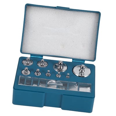 Kalibratiewichten Set voor Precisieweegschalen - 1g tot 100g - Inclusief Pincet en Stalen Gewichten voor Juweliers en Laboratoria