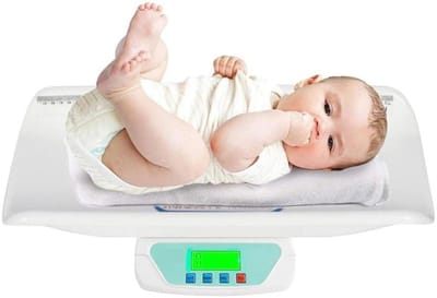 Digitale Baby Weegschaal - Babyweegschaal met dienblad - Baby Gewicht Meten - Eenvoudig af te lezen display - Tot 30kg