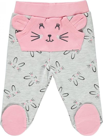 Baby Broek meisjes - Konijn - Broek met voetjes