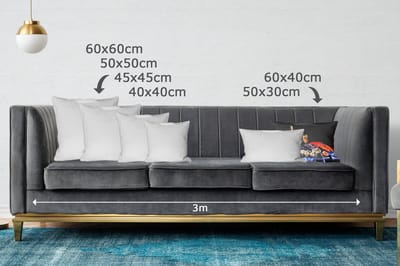Sierkussens - Kussentjes Woonkamer - 60x40 cm - Champagne - Luxe - Oesters