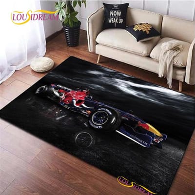 Raceauto Patroon Kleed voor Slaapkamer Woonkamer Tapijt voor Keuken Vloermatten Huisdecoratie Alfombra Kinderspel Antislip Vloerkussen Kleed 60*90cm