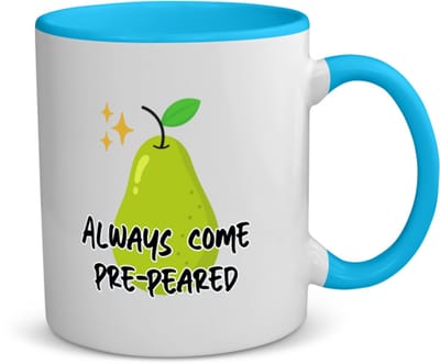 Akyol - collega cadeau koffiemok - theemok - blauw - Collega - leuke cadeau voor een collega - leuke gift - geschenk - met leuke afbeelding - verjaardag - jubileum - peer cadeau - 350 ML inhoud