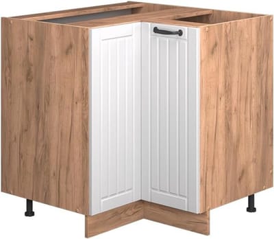 Hoekkast Keuken Wit Landhuisstijl 80.5 cm voor Optimale Opbergruimte