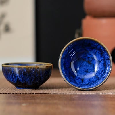 45ml Mini Theekom Kiln Transformatie Keramische Theekop Chinese Kung Fu Theekop Espresso Koffiekopjes Jianzhan Middagtheekopjes 7.2X3.4CM 45ML