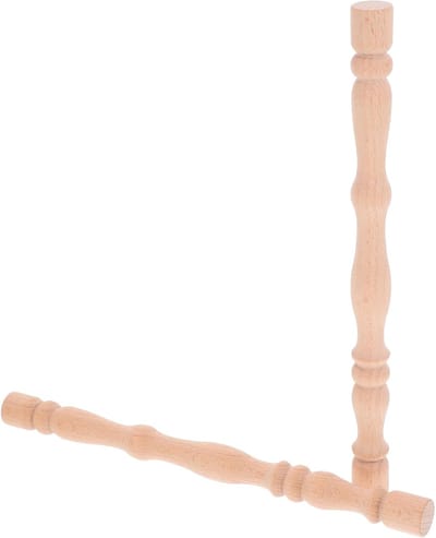 Houten Romeinse Zuilen - Decoratieve Pilaren - Interieur Verfraaiing - Massief Hout Constructie - 26.6 x 2 x 2 cm
