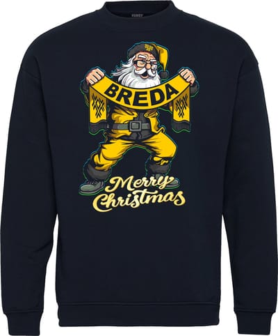 Kersttrui Kerstman Breda | Foute Kersttrui Dames Heren | Kerstcadeau | NAC supporter | Navy | maat XS