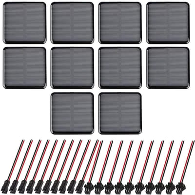 Dailygoody - micro-mini-zonnepaneel - draagbaar zonnepaneel - ideaal voor doe-het-zelf projecten - 50x50 mm - oplader voor zonne-energie - geschikt vo