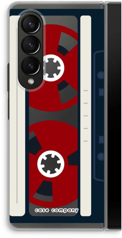Case Company® - Hoesje geschikt voor Samsung Galaxy Z Fold4 hoesje - Here's your tape - Soft Cover Telefoonhoesje - Bescherming aan alle Kanten en Schermrand