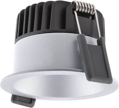 Ledvance LED Spot Donkerlight Aluminium Zilver 8W 680lm 36D - 930 Warm Wit | Zaagmaat 68mm - IP44 - Beste Kleurweergave - Dimbaar