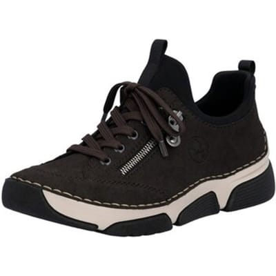 Rieker damesslippers 45973-25 donkerbruin