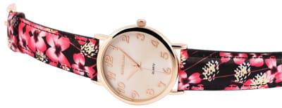 EXCELLANC Dameshorloge van imitatieleer EX0346 Excellanc dameshorloge met imitatieleren band