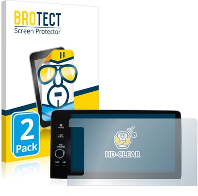 BROTECT - Screenprotector voor Honda HR-V 2022 Navigationssystem rechtsgestuurde - Folie Beschermfolie transparant 2 Stuks