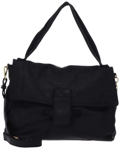 CATERINA LUCCHI Leren schoudertas Maria Shoulder Bag Nero zwart