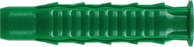 Nylon Pluggen - Bevestigingspluggen Wand - Veilig Ophangen - 4-voudige Spreiding - 8x40 mm - Groen
