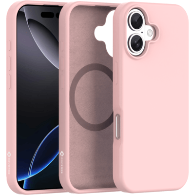 Coverzs liquid siliconen MagSafe hoesje geschikt voor iPhone 17 - Magsafe telefoonhoesje - Siliconen hoesje