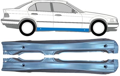 Volledige dorpel voor BMW 3 E36 1990-2000 / Links + Rechts / Set