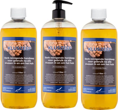 Kluszeep 1 liter - met gratis pomp - set van 3 stuks