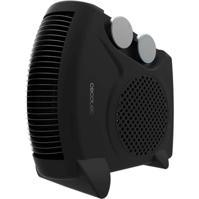 Cecotec Energiespar-Heizlüfter ReadyWarm 2000 Max Dual Schwarz, Heizlüfter mit 2000 W, 3 Modi, einstellbares Thermostat, Überhitzungsschutz, Abdeckungsbereich 20 m²