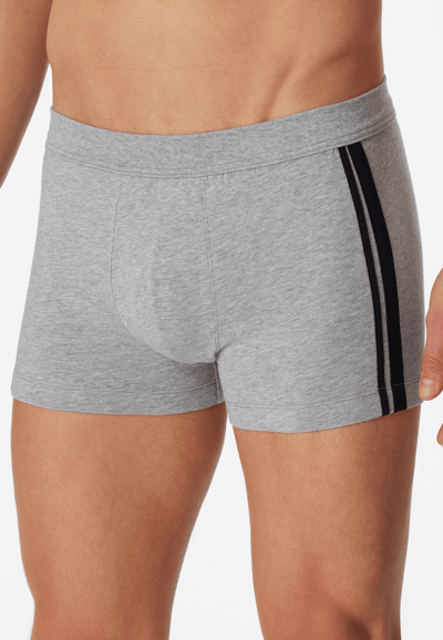 Shorts 3-pack biologisch katoen strepen grijs-gemêleerd - 95/5 4