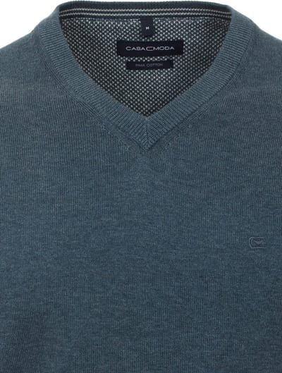 Casa Moda Heren Trui Met V-Hals Pima-Katoen 004430-765 - XXL