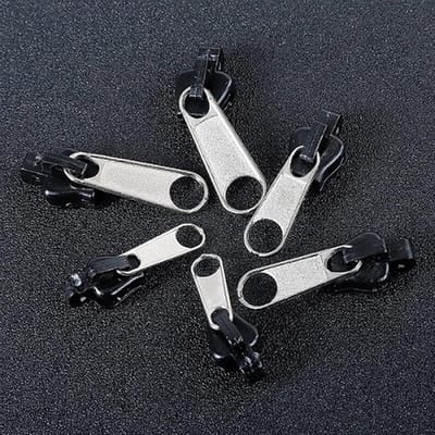 Rits Reparatie Kit - Universele Ritsen - Kleding Zakken - Sterk Stevig Staal - 3cm 3.4cm 3.6cm - Zilver