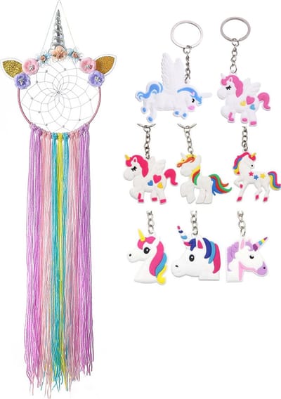 Unicorn - Dromenvanger - Babykamer Dreamcatcher - Kinderkamer - Bohemian - Uitdeelcadeaus - Traktatie